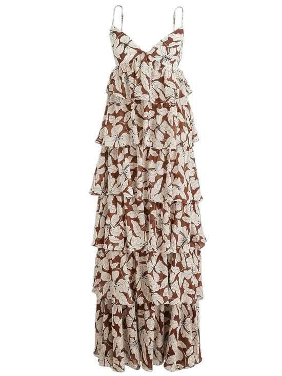 J. Crew Dresses & Skirts - NWT J. Crew Collection Ruffle-Tier Chiffon Floral Sweetheart Cami Tiered Maxi